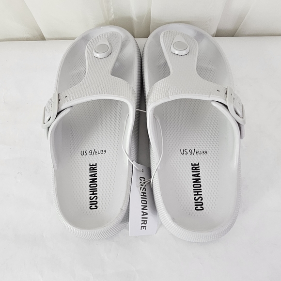 Cushionaire Flo Cloud Thong Sandal Light Gray Size 9 NWT - Picture 4 of 6
